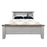 White bookend headboard bed frame Harlow Collection The Bed Shop