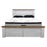 White bed frame with two drawer storage Harlow Collection The Bed Shop