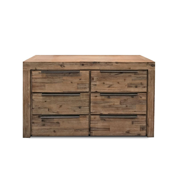 natural wood dresser with 6 drawers Cape Collection The Bed Shop