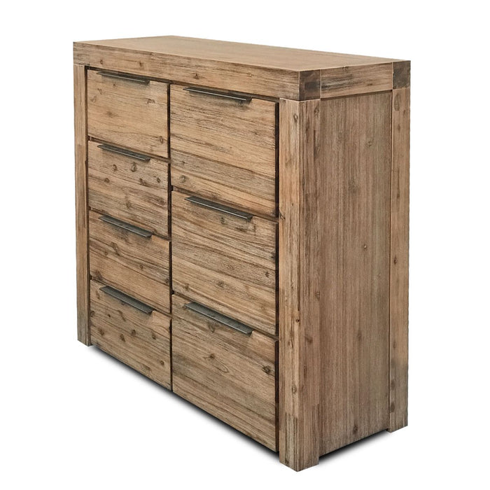 natural wood seven drawer tallboy Cape Collection The Bed Shop