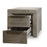 grey modern wood bedside 2 drawer Arctic Collection The Bed Shop