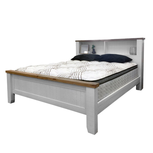 Harlow Bed Frame - Bookend Headboard with Panel Foot