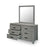 Grey wood 6 drawer dresser and mirror Hudson Collection The Bed Shop