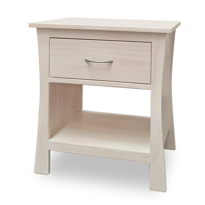 wooden bedside with one drawer custom New Zealand made Maddison Collection The Bed Shop
