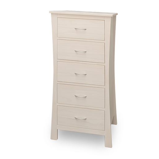 wooden five drawer slimboy tallboy custom New Zealand made Maddison Collection The Bed Shop