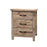 Natural wood bedside with 3 drawers Raglan Bedroom Collection The Bed Shop