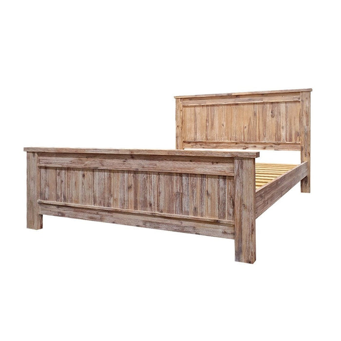 Natural wood bedframe with headboard Raglan Bedroom Collection The Bed Shop