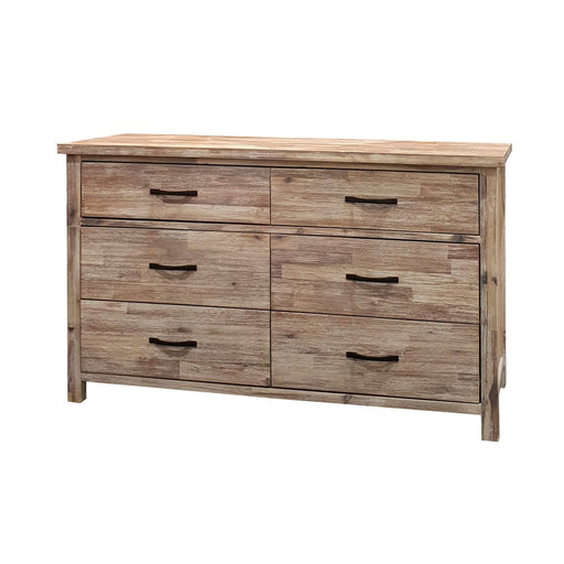 Natural wood dresser with 6 drawers Raglan Bedroom Collection The Bed Shop
