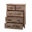 Natural wood tallboy with 5 drawers Raglan Bedroom Collection The Bed Shop